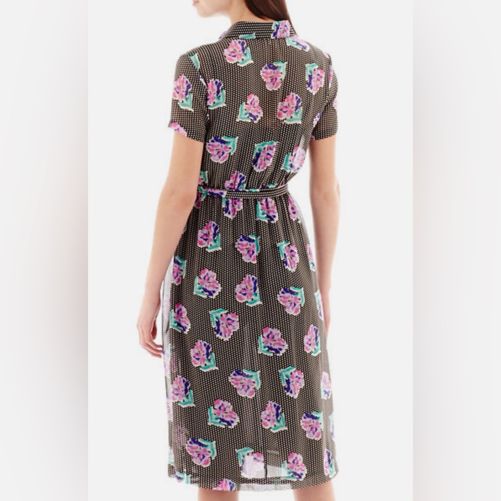 I Heart Ronson - Midi Shirtdress tie-waist XS